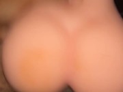 Fat Long Cock Clopping Backshots on Sex Toy Juicy Ass 3/16