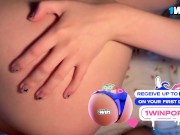 CUTE LITTLE HOTTIE JERKING OFF WITH HER TITS AND CUMMING - YourSofia 16/16