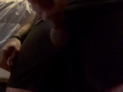 Pumping cum out of my hard cock 15/16