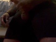 Pumping cum out of my hard cock 7/16