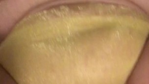 MILF squirting on a fuck machine dp