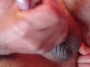 Prostate fingering and massage, a lot of sperm came with a big orgasm 12/16