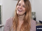 Ersties - Hot Babe Irina Plays With Her Wet Snatch While Watching a Sex Video 14/16