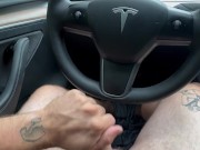 Solo jerk Tesla autopilot cum exploring 11/16