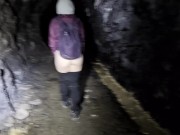 Exploring her cave while deep underground - Getting naughty in an abandoned mine 1/16