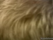 Pussy fingered teen slut gets wet in the shower 5/16