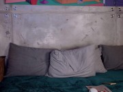 Smoking baby spreads her legs and caresses her pussy in close-up 16/16