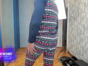 Teasing in pajamas. Thongs. Ass demonstration 2/16