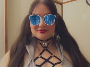 Bunny putting on a Collar with her Tits spilling out 12/16