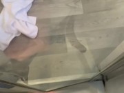 Cum on shower screen clean up 12/16