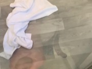 Cum on shower screen clean up 9/16