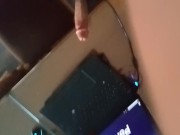 I cum my stepsister computer after she went for running 2/16