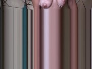 Milf taking a hot soapy shower 4/16