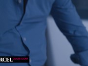 Torrid sex in the kitchen with a gorgeous brunette 7/16