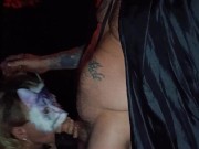 a blowjob in a dark forest with a monster 12/16