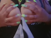 Playing with my big tittys wishing it was you 10/16