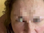 MILF Wearing Her Cum Bib Receives Big Facial After Sucking Big Uncut Cock! Onlyfans Snookybaby28 6/16