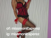 Hot mommy on stockings high heels 12/16