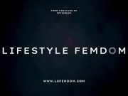 Licking Foot In Leather Stockings And Sucking High Heels Femdom (PREVIEW) 14/16