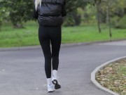 A morning run down the street ended in unrestrained sex for the blonde 1/16