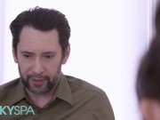 KINKY SPA - Scarlett Alexis Turns Her Thesis Interview Into A Fuck Session With The Spa Owner 2/16
