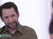 KINKY SPA - Scarlett Alexis Turns Her Thesis Interview Into A Fuck Session With The Spa Owner 3/16