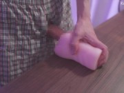 柄パン履いて机の上でオナホおな 8/16