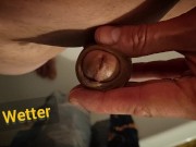 Desperate self-pee and washing it off in the shower 3/16