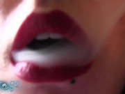 Matte Red Lipstick Smoking 12/16