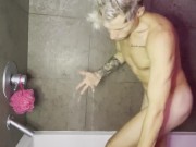 Kyle Stroker solo shower routine full nude 1/16