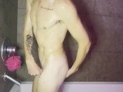 Kyle Stroker solo shower routine full nude 5/16