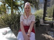 In-N-Out Girl with Big Tits Fucks 2 Huge Cocks gets Covered in Cum Gigi Sweets VS World Biggest Cock 12/16