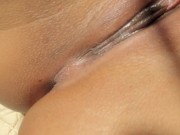 Frotando mi coño al atardecer! 1/16