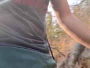 A fully nude hike through the forest with a cumshot at the end, almost caught(inspired by bushstroke 1/16