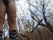 A fully nude hike through the forest with a cumshot at the end, almost caught(inspired by bushstroke 6/16
