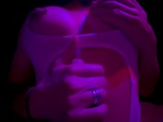 Hot milf with bigboobs gets her tits fucked while jerking off a rockhard cock 15/16