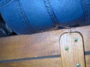 Emptying my bladder in public