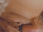 Pumping monster clit to orgasm