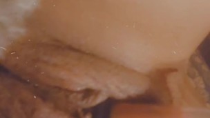 Pumping monster clit to orgasm