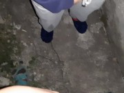 We smoke and masturbates at the same time (smoking fetish, orgasm in clothes, public masturbation) 14/16