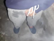 We smoke and masturbates at the same time (smoking fetish, orgasm in clothes, public masturbation) 4/16