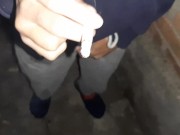 We smoke and masturbates at the same time (smoking fetish, orgasm in clothes, public masturbation) 5/16