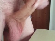 A big cumshot with cum overflowing from the cock 9/16