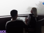 Tina Slick - I almost got caught fucking in the balcony! The hotel staff knocked on our door!? 7/16