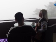 Tina Slick - I almost got caught fucking in the balcony! The hotel staff knocked on our door!? 8/16