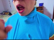 She Made Me Cum Twice With Those Eyes And Her Hawk Tuah. Blowjob With Spitting 3/16