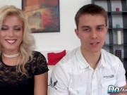 Cuck Watches His Wife Katy Clark Bounces Up and Down a Stranger's Cock 1/16