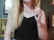 SFW Happy Smoking Fetish Girl in Glasses 10/16