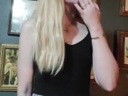 SFW Happy Smoking Fetish Girl in Glasses 12/16