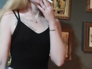 SFW Happy Smoking Fetish Girl in Glasses 2/16